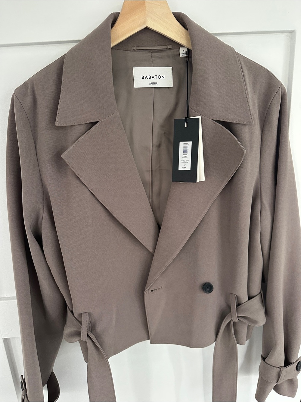 Babaton Postage Trench Tie-Waist Blazer and matching pants